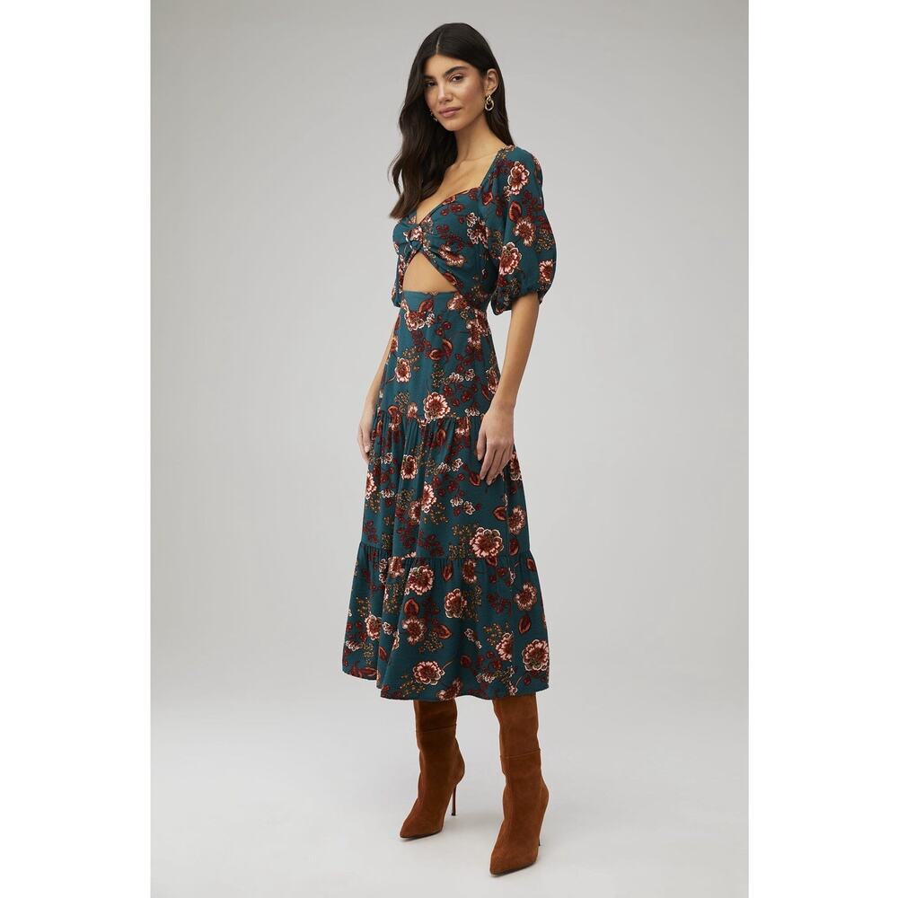 MINKPINK Olivia Midi Dress in multi-color Size XS - Picture 2 of 9